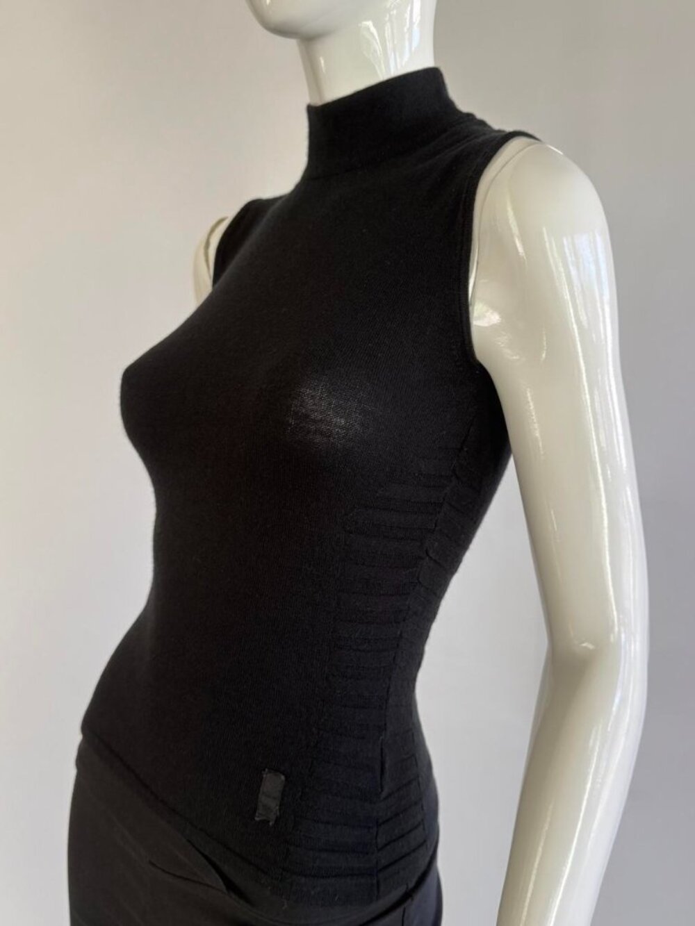 Versace Sport 90s Vintage Mock Neck Knit Top Size S